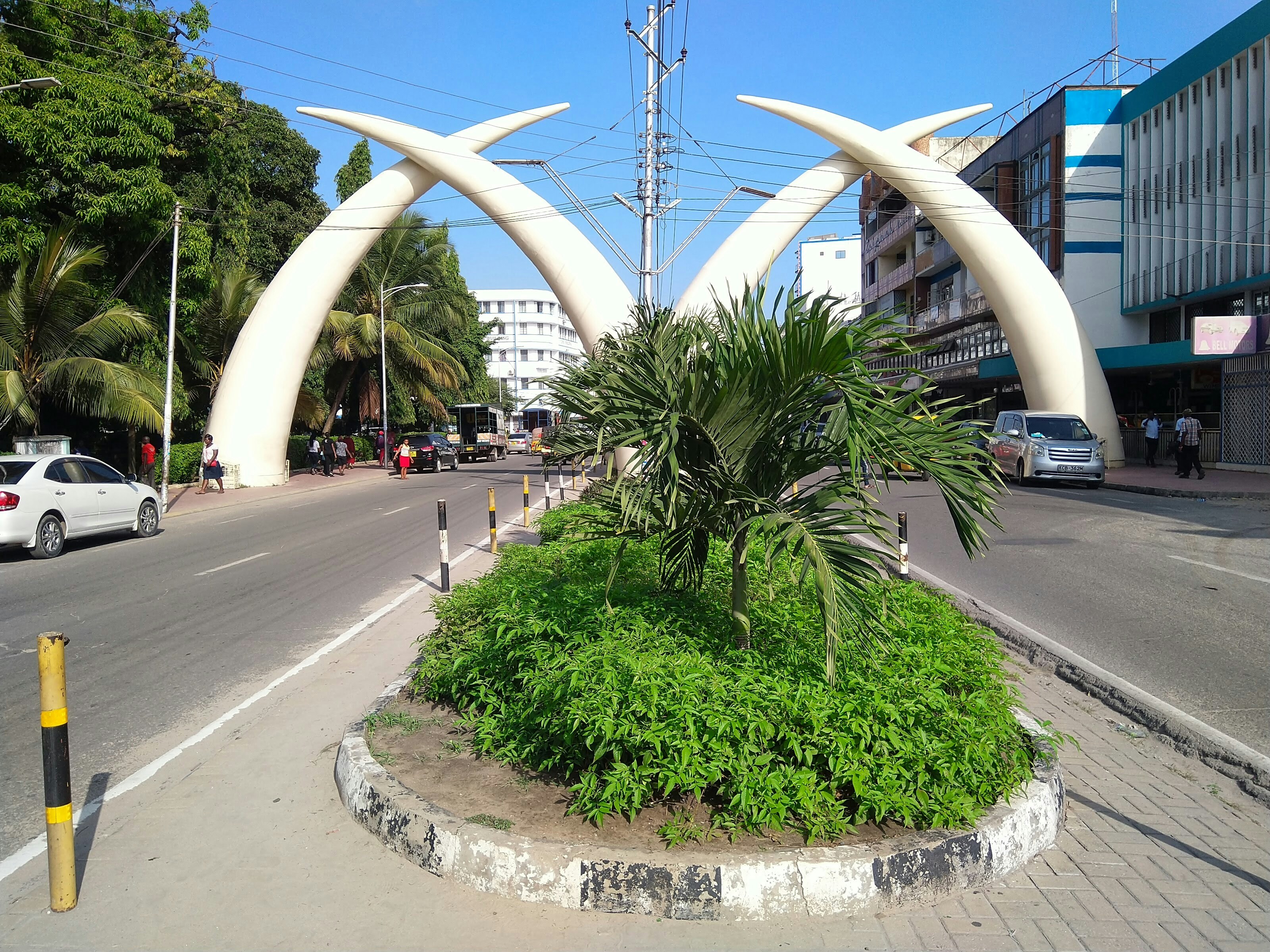 Mombasa Tusks and City Landmarks